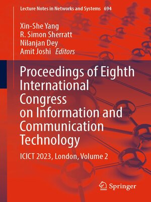 cover image of Proceedings of Eighth International Congress on Information and Communication Technology, Volume 2